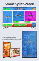 Reproductor de Señalización Digital con Software CMS Gratuito, Publicación Remota de Anuncios, Android Box 4+32G (YM07)