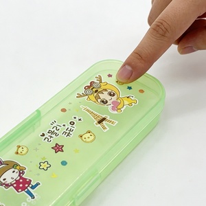 Estuche de Lápices de Plástico para Estudiantes Escolares, Niños y Niñas, Estuche de Lápices Escolar con Dibujos Animados, Estuche de Almacenamiento para Niños - Product Image 4