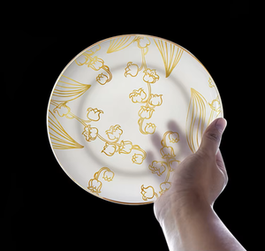 <span class=keywords><strong>Vaisselle</strong></span> de luxe en porcelaine fine avec motif muguet - <span class=keywords><strong>Vaisselle</strong></span> florale en gros pour la maison et les cadeaux d'affaires - Product Image 6