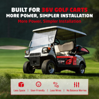 Batterie solide XIONGRUIHENG 36V 120Ah en plastique pour voiturettes de golf, 6000 cycles, BMS 250A, moniteur LCD APP, 4608Wh, 9.6KW