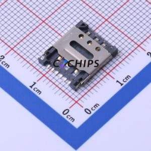 SMN-305 SIM Card Connector SMD Connector Flip Cover Type Nano SIM Card Card Holder 1.4mm - Product Image 1