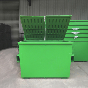 Tấm Kim Loại Phía Trước Tải Dumpster Xe Nâng Rác Bỏ Qua <span class=keywords><strong>Bin</strong></span> - Product Image 5