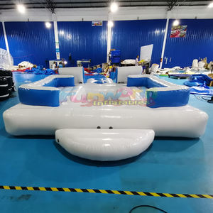 Île flottante gonflable pour 6 personnes, pour se prélasser au soleil dans une piscine ou un lac, pour les loisirs en plein air. - Product Image 4