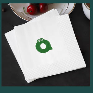 Usine directe 2 plis blanc dîner serviettes Restaurant papier de soie pour usage domestique Premium Stock - Product Image 4