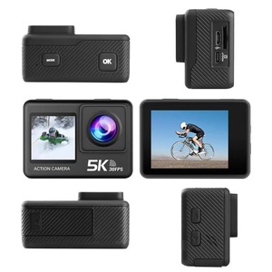 กล้องแอคชั่น 5K หน้าจอสัมผัส Wi-Fi กันน้ำ 30 เมตร สำหรับกีฬากลางแจ้ง DV Ultra HD จอคู่ - Product Image 2