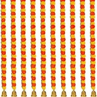 Halloween indien décoration de mariage guirlande plastique fausse fleur de souci ficelle cloches style sud-est asiatique pour mexique jour mort