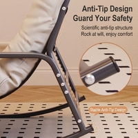 Canapé-lit inclinable à bascule en acier 2 places, chaise longue imperméable pour appartement, salon, mobilier moderne