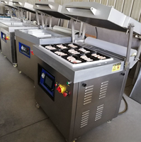 Machine d'emballage sous film étirable automatique, équipement d'emballage sous vide pour saumon, crevettes, viande, fromage, aliments frais