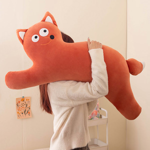 Oreiller long original pour chat Maillard mignon peluche coussin tête de lit canapé <span class=keywords><strong>Anime</strong></span> corps égal oreiller long jet - Product Image 4