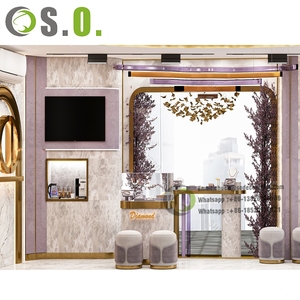 Vitrine de bijoux de luxe design de comptoir de magasin de bijoux simple vitrine de bijoux personnalisée - Product Image 3