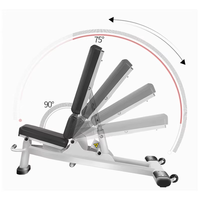Banc de musculation commercial de haute qualité, chaise d'haltères réglable, équipement de gym, banc de musculation pliable pour la maison, banc de presse