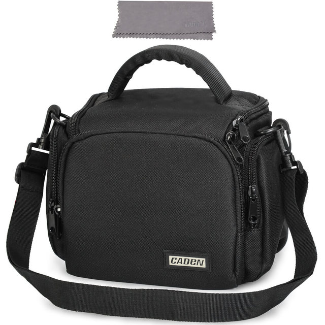 D11-S Outdoor Waterproof Camera Bag Casual Canvas Sling Shoulder Crossbody Backpack Case with Protective Soft Feature