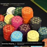 Jetons en céramique de 43 mm pour Mahjong, Échecs et Jeux de Cartes Fabriqués en Chine