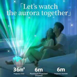 महासागर उत्तरी रोशनी प्रोजेक्टर नाइट लैंप रिमोट कंट्रोल टाइमर पोर्टेबल रिचार्जेबल शेल नाइट लाइट होम डिकोर उपहारों के लिए - Product Image 2