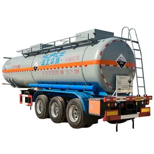 Chemische Salpeterzuur 98 Industriële Tanker Oplegger