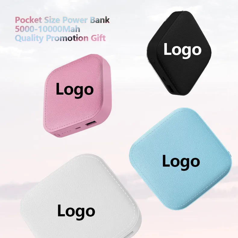 Promotie Geschenken Gratis Sample Custom Logo 5000 10000Mah Draagbare Mini Power Bank