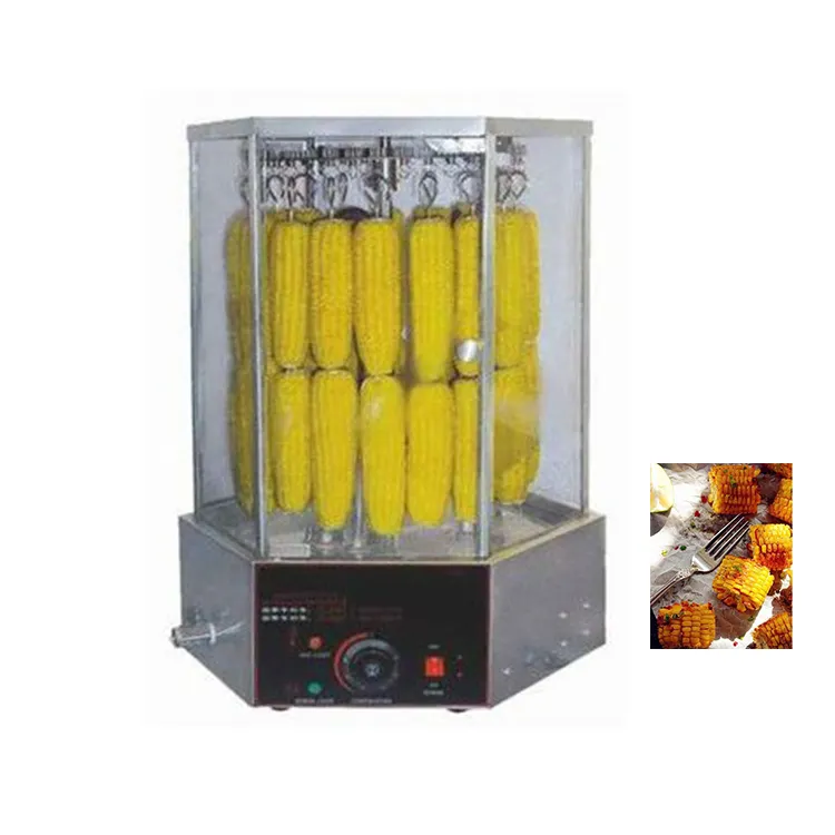Döner mısır kavurma tavuk kanadı ızgara makinesi/et kavurma makinesi/ticari ızgara tost mısır makinesi