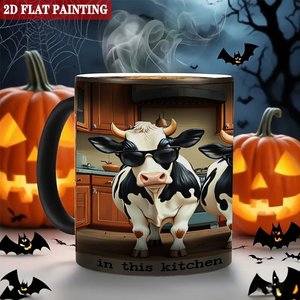 Frosted Black 11oz Heat Sensitive Sublimation Mug <b>Ceramic</b> <b>Cup</b> For Daily Beverage Magic <b>Cup</b> - Product Image 6
