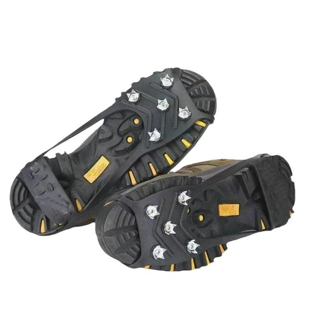 ARYDA Crampon Anti-Slip Shoe Covers Outdoor 8-Tooth TPR Ice Grips Hiking Made in Zhejiang