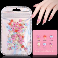 Vente en gros de breloques 3D en résine pour nail art, motifs mignons de donuts et biscuits, bijoux pour ongles, décorations de crème glacée pour ongles, fournisseurs