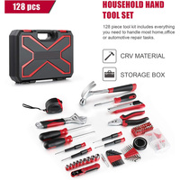 Kit d'outils à main combinés pour la réparation domestique et mécanique, avec boîte de rangement intégrée – Vente chaude