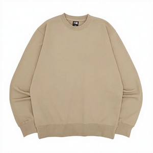 HANIA TRADERS Sweat-shirt à col rond surdimensionné en coton tricoté 100% 400g, coupe ample, anti-boulochage, avec logo personnalisé, pour homme - Product Image 2
