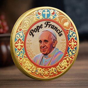 <span class=keywords><strong>Moneda</strong></span> conmemorativa <span class=keywords><strong>del</strong></span> <span class=keywords><strong>Papa</strong></span> Francisco de oro 2025, ficha coleccionable católica, recuerdo religioso, <span class=keywords><strong>moneda</strong></span> de recuerdo, desafío, regalo coleccionable - Product Image 5