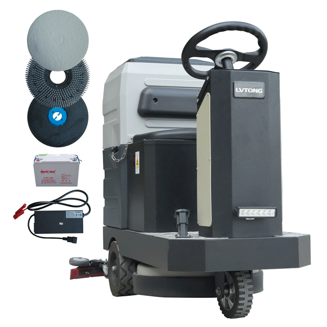 Warehouse Robot Ride on Floor Washing Sweeper Robot Industrial  Cleaner Scrubber
