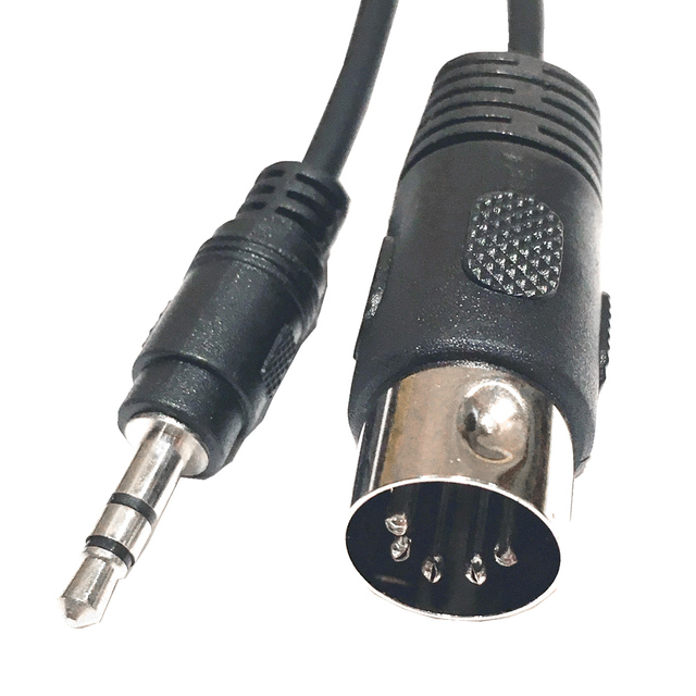5 Pin DIN Male to 3.5mm TRS Stereo MIDI Shielded Audio Converter Plug Cable 3 Meter