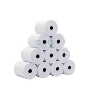 Rouleau de papier thermique pour caisse enregistreuse, commande en gros, 65 g/m², écologique, pour casiers express et parkings, fabrication sur mesure - Product Image 5