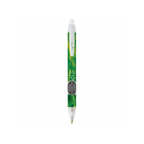 BIC® Wide Body™ Digital Ecolutions® Custom Plastic Ballpoint Pen 0.7mm/1.0mm Writing Width Feather Material Eco-Friendly