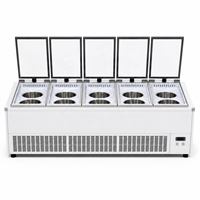Vitrine à Gelato Pozzetti Portable, Stable et Robuste, pour l'extérieur, avec conception minimaliste et de précision, pour la présentation d'instruments et de matériel