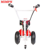 가솔린 잔디 브러시 커터 37cc GX35 가솔린 4 스트로크 잔디 트리머 핸드 푸시 잔디 커터 2 휠 브러시 커터