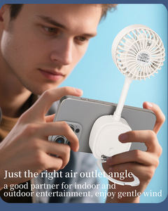 Rechargeable with Ring Holder USB Small Desk <b>Fan</b> Magnetic Phone <b>Fan</b> for iPhone 16/15/14/13 Pro Max - Product Image 5