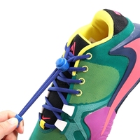 Nouveau Printemps Serrure No Cravate Lacets Sport Élastique Lacet Approprié Pour Toutes Les Chaussures Enfants Adulte Stretching Verrouillage Lacets Paresseux