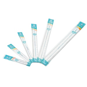 Tùy chỉnh rõ ràng nhựa thẳng Cai Trị với logo 40cm 50cm 60cm cho các trường học và văn phòng sử dụng - Product Image 4