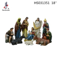Statue religieuse de la Cène en résine de 14 pouces Article de décoration pour la maison Fabriqué dans un artisanat religieux
