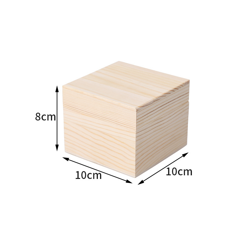 Couvercle supérieur et inférieur en bois massif 10*10*8