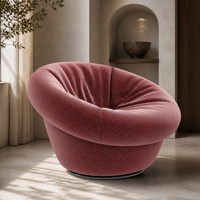 Fauteuil pivotant moderne et minimaliste en bois vert pour enfants, chaise citrouille relaxante pour salon
