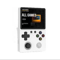 Consola de Juegos Retro Portátil GB350 Blanca, Pantalla IPS de 3.5 Pulgadas, Resolución 640x480, Batería de 3000 mAh, 10,000 Juegos Integrados