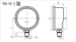 Manómetro de llenado de glicerina de alta calidad 60mm 400bar NPT1/4 rosca trasera conectada manómetro de vacío axial manómetro - Product Image 6
