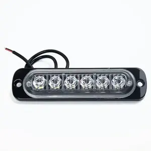 Ultra-thin 6LED truck side light Motorcycle pickup explosion flash light 12-24V general truck side light