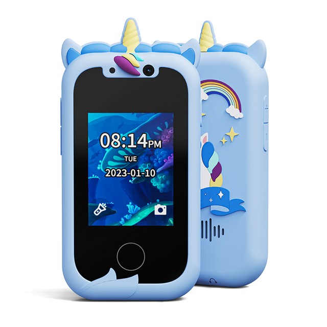 Birthday Gifts Dual Camera Touchscreen Cell Phone Music Player Toddler Phone Learning Toy Kids Smart Phone