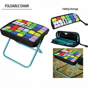 Chaise de camping pliable à thème Coupe du Monde <span class=keywords><strong>FIFA</strong></span> 2026 avec sac de rangement portable, cadeau pour les fans de sports de plein air - Product Image 2