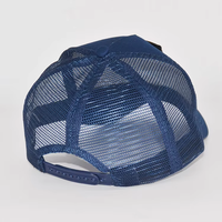 Marineblauwe trucker cap met mesh achterkant, verstelbaar, Vaderdag cadeau pet