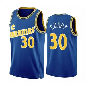 Bán sỉ cà ri cổ điển jersey-Áo Bóng Rổ Được Khâu/Ép Nóng 2022-23 Golden State #30 Stephen Curry Phiên Bản Cổ Điển Jersey