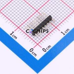 HX PZ1.27-1x8P ZZ Pin Header Through hole Component (THT),P=1.27mm Connector 1x8P 1.27mm Pin Header Through Hole - Product Image 1