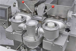 Macchina per la produzione di Maamoul, Macchina Incrostatrice, <span class=keywords><strong>Linea</strong></span> di Produzione Moon Cake, Macchina per Mochi a <span class=keywords><strong>Tre</strong></span> Tramogge - Product Image 2