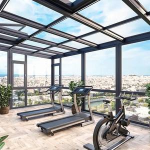 Véranda en alliage d'aluminium, chambre vitrée extérieure, isolation phonique, isolation thermique, balcon de cour, verre trempé imperméable à l'eau - Product Image 2