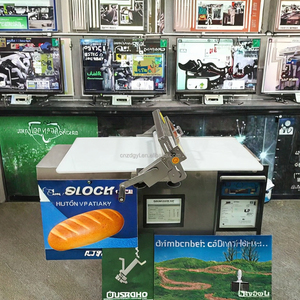 Thiết bị làm bánh chuyên nghiệp Máy Làm Bánh Bột Máy tính để bàn nhỏ Hướng dẫn sử dụng bánh Croissant Puff Pastry bột <span class=keywords><strong>sheeter</strong></span> - Product Image 3